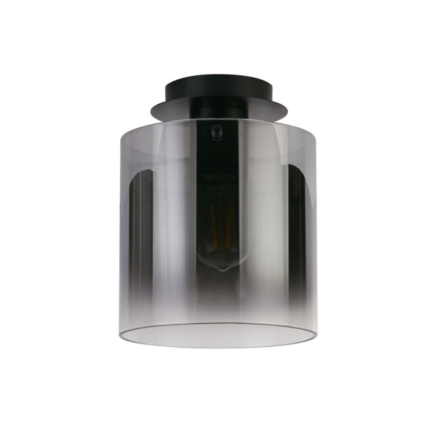 Searchlight - Stropní svítidlo SWEDEN 1xE27/60W/230V pr. 22 cm černá/kouřová