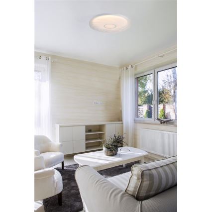 Searchlight - LED Stropní svítidlo AURA LED/24W/230V pr. 38,5 cm bílá