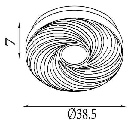 Searchlight - LED Stropní svítidlo AURA LED/24W/230V pr. 38,5 cm bílá
