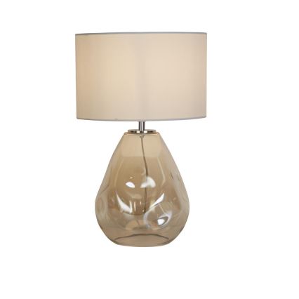 Searchlight - Stolní lampa DEVON 1xE27/60W/230V šedá/kouřová