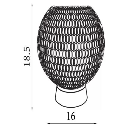 Searchlight - LED Stolní lampa MILA LED/0,6W/3xAAA hnědá