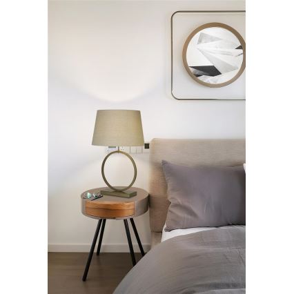 Searchlight - Stolní lampa ELEGANT 1xE27/60W/230V krémová