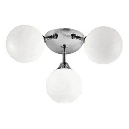 Searchlight - Koupelnové stropní svítidlo FLUSH 3xG9/33W/230V IP44 matný chrom
