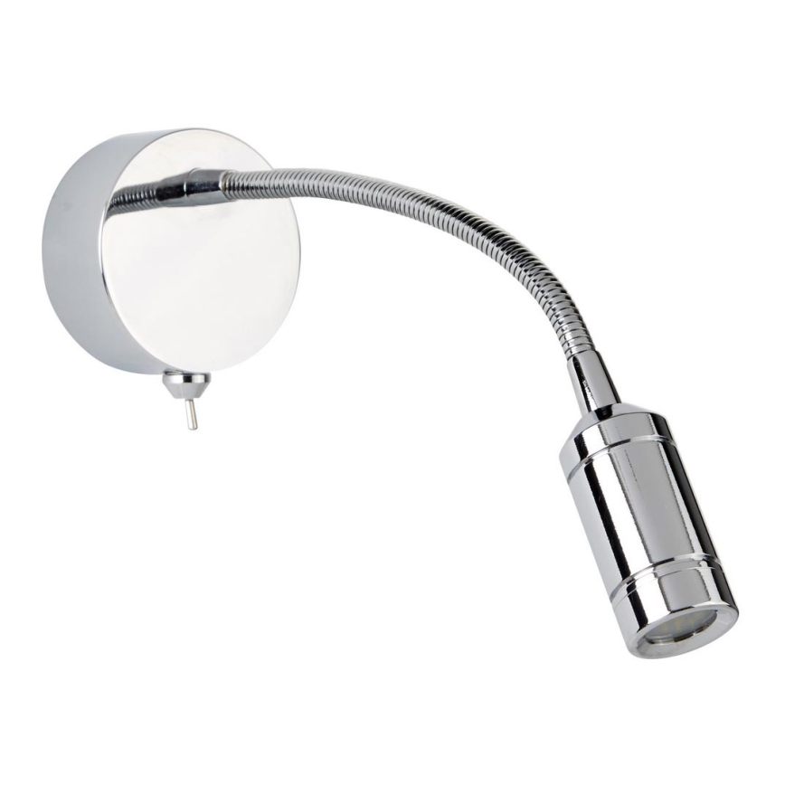 Searchlight - LED Flexibilní lampička ADJU LED/1W/230V lesklý chrom
