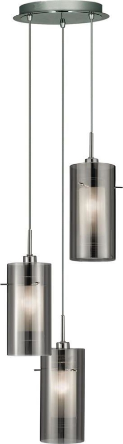 Searchlight - Lustr na lanku DUO 3xE14/60W/230V antracit
