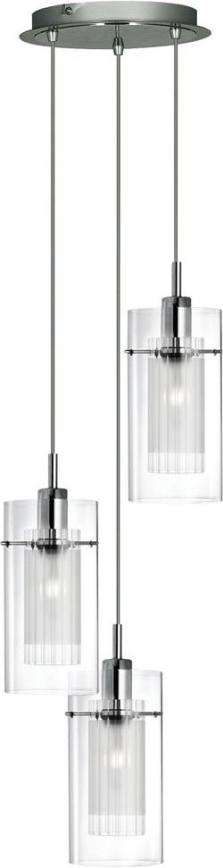 Searchlight - Lustr na lanku DUO 3xE14/60W/230V matný chrom