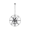 Searchlight - Lustr na řetězu ORBIT 8xE14/60W/230V černá