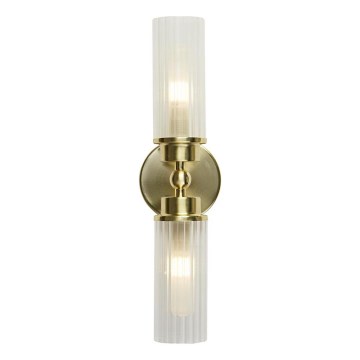Searchlight - Nástěnné svítidlo IMPERIAL 2xG9/33W/230V mosaz