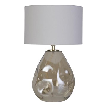 Searchlight - Stolní lampa DEVON 1xE27/60W/230V šedá/kouřová
