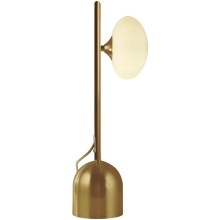 Searchlight - Stolní lampa PEBBLE 1xG9/33W/230V zlatá