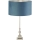 Searchlight - Stolní lampa WHITBY 1xE27/10W/230V modrá/chrom