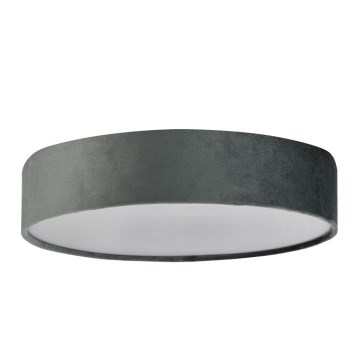 Searchlight - Stropní svítidlo DRUM 3xE27/60W/230V šedá