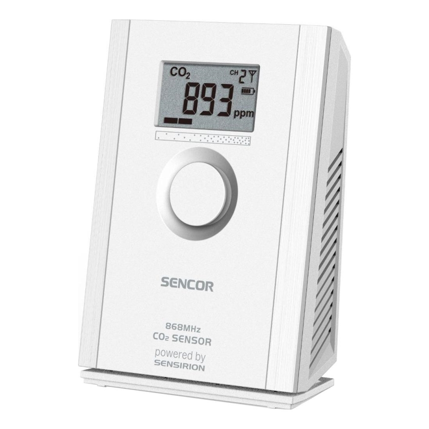 Sencor - Bezdrátový senzor oxidu uhličitého 5V/3xAA 2000 mAh
