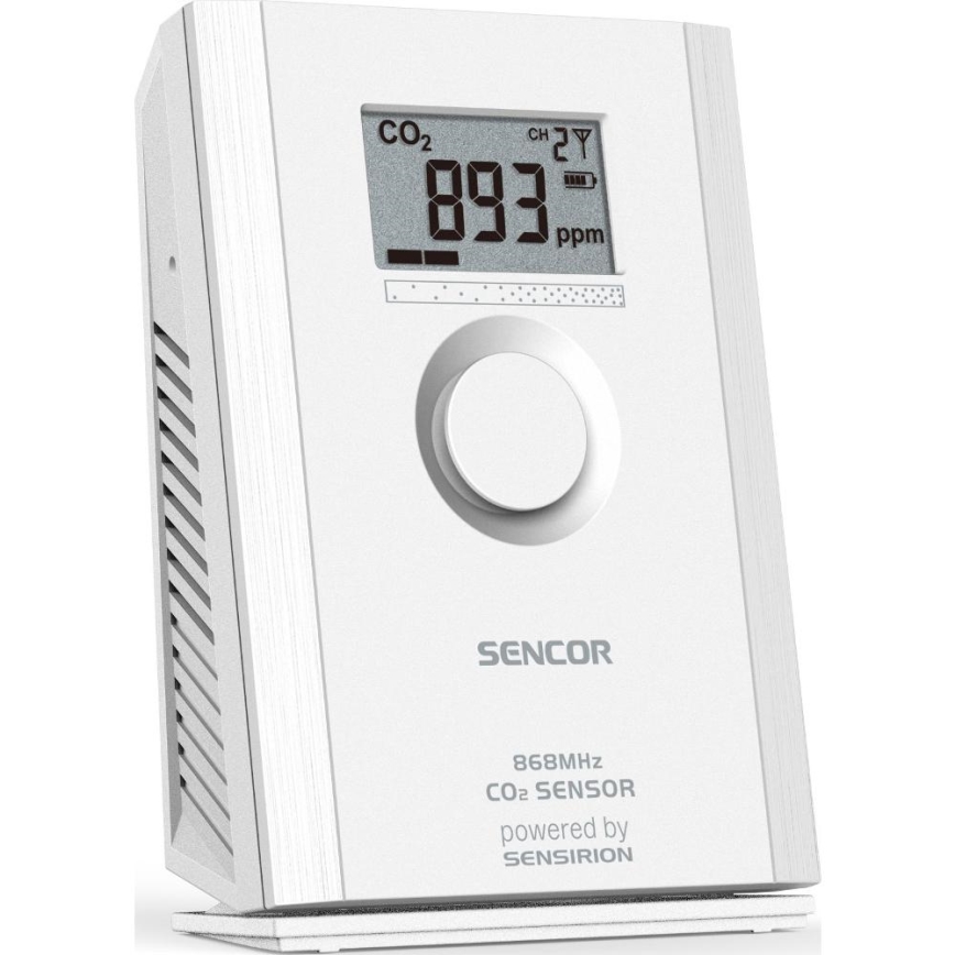 Sencor - Bezdrátový senzor oxidu uhličitého 5V/3xAA 2000 mAh