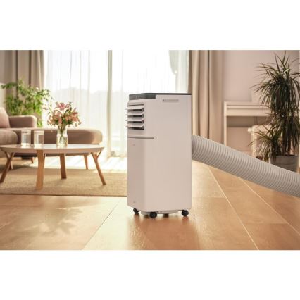 Sencor - Chytrá mobilní klimatizace 3v1 včetně kompletního příslušenství 1020W/230V 10000 BTU Wi-Fi bílá + dálkové ovládání