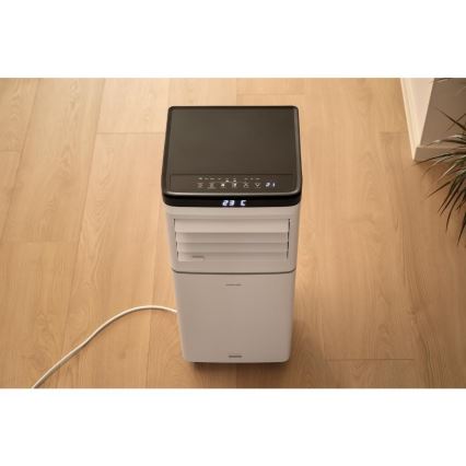 Sencor - Chytrá mobilní klimatizace 3v1 včetně kompletního příslušenství 1020W/230V 10000 BTU Wi-Fi bílá + dálkové ovládání