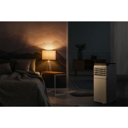 Sencor - Chytrá mobilní klimatizace 3v1 včetně kompletního příslušenství 1020W/230V 10000 BTU Wi-Fi bílá + dálkové ovládání
