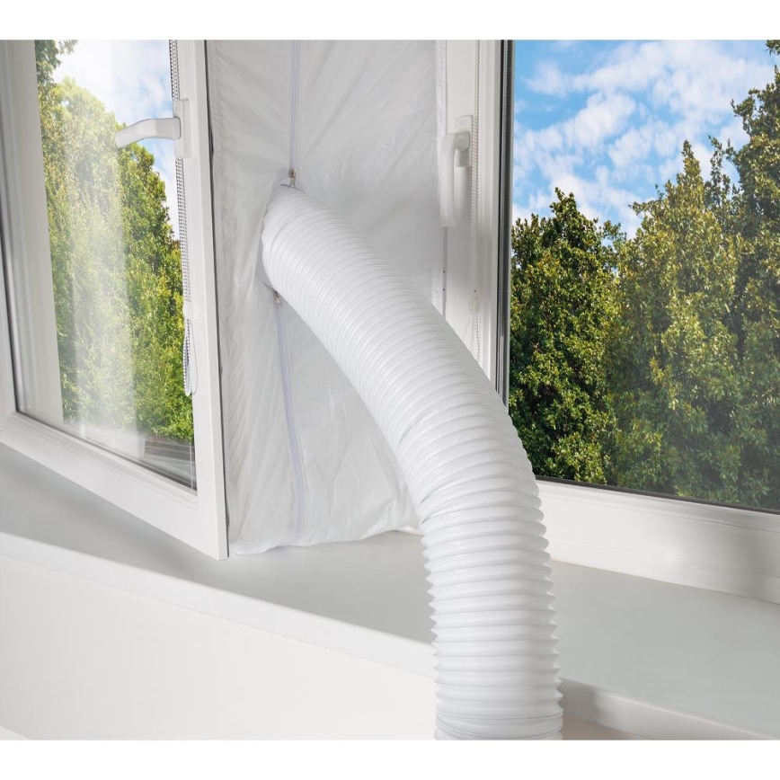 Sencor - Chytrá mobilní klimatizace 3v1 včetně kompletního příslušenství 1450W/230V 12000 BTU Wi-Fi černá + dálkové ovládání
