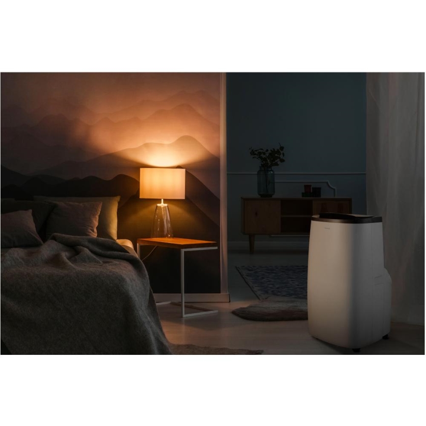 Sencor - Chytrá mobilní klimatizace 4v1 včetně kompletního příslušenství 1700W/230V 12000 BTU Wi-Fi bílá + dálkové ovládání