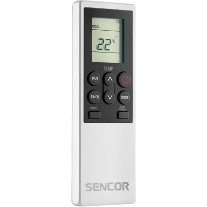 Sencor - Chytrá mobilní klimatizace 4v1 včetně kompletního příslušenství 1700W/230V 12000 BTU Wi-Fi bílá + dálkové ovládání