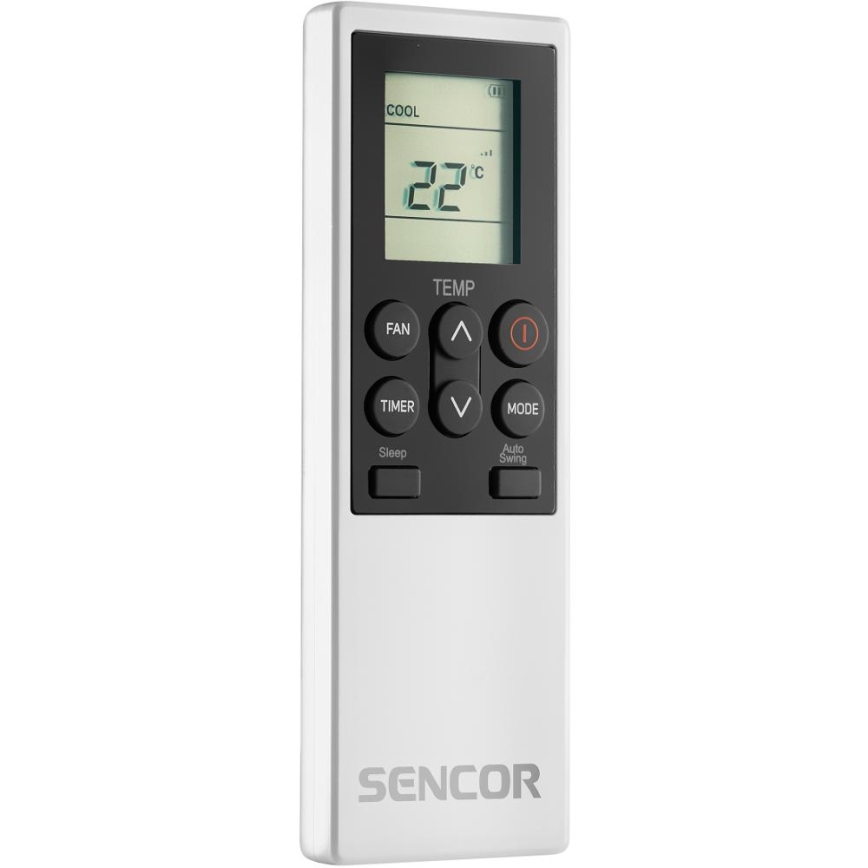 Sencor - Chytrá mobilní klimatizace 4v1 včetně kompletního příslušenství 1700W/230V 12000 BTU Wi-Fi bílá + dálkové ovládání