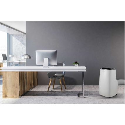 Sencor - Chytrá mobilní klimatizace 4v1 včetně kompletního příslušenství 1750W/230V 18000 BTU Wi-Fi bílá + dálkové ovládání