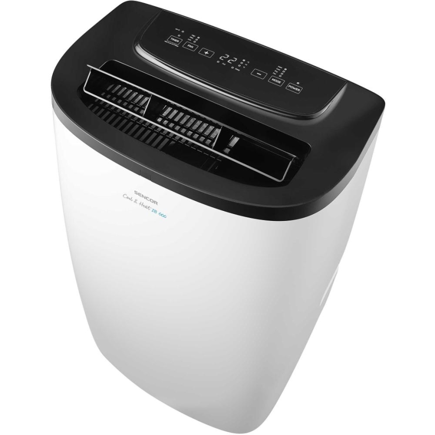 Sencor - Chytrá mobilní klimatizace 4v1 včetně kompletního příslušenství 1750W/230V 18000 BTU Wi-Fi bílá + dálkové ovládání