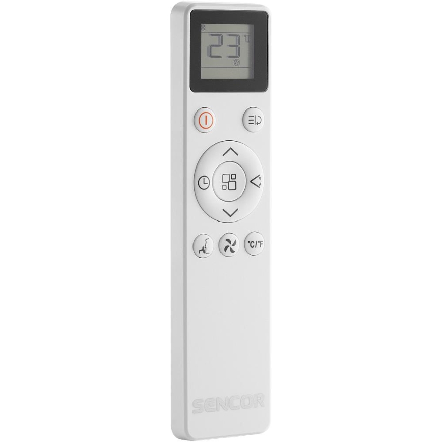 Sencor - Chytrá mobilní klimatizace 5v1 včetně kompletního příslušenství 733W/230V 9000 BTU Wi-Fi bílá + dálkové ovládání