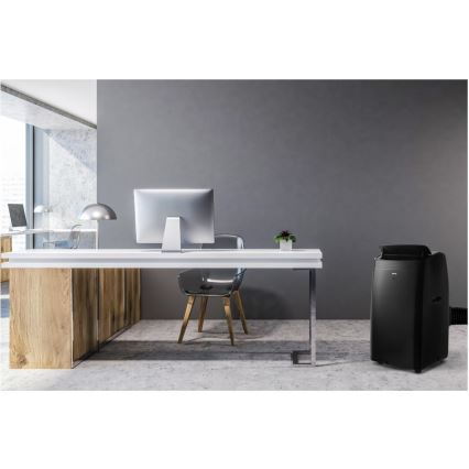 Sencor - Chytrá mobilní klimatizace včetně kompletního příslušenství 900W/230V 9000 BTU Wi-Fi černá + dálkové ovládání