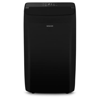 Sencor - Chytrá mobilní klimatizace včetně kompletního příslušenství 900W/230V 9000 BTU Wi-Fi černá + dálkové ovládání