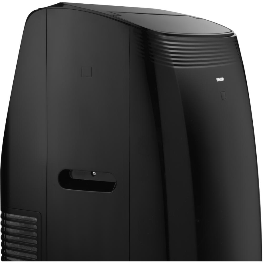 Sencor - Chytrá mobilní klimatizace včetně kompletního příslušenství 900W/230V 9000 BTU Wi-Fi černá + dálkové ovládání