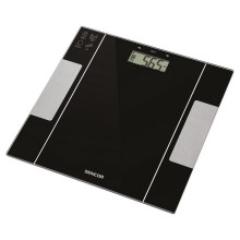 Sencor - Chytrá osobní fitness váha 1xCR2032 černá