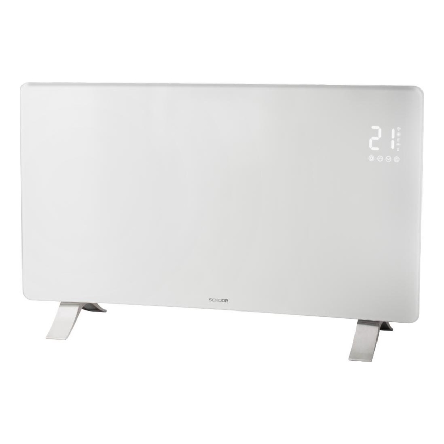 Sencor - Chytrý elektrický přímotop/konvektor 1200/2400W/230V IP24 Wi-Fi bílá