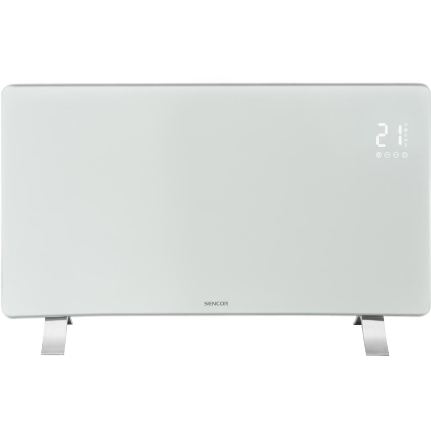 Sencor - Chytrý elektrický přímotop/konvektor 1200/2400W/230V IP24 Wi-Fi bílá