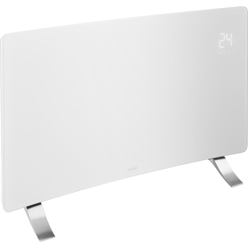 Sencor - Chytrý elektrický přímotop/konvektor 1200/2400W/230V IP24 Wi-Fi bílá