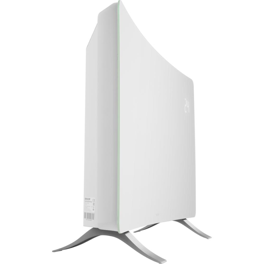 Sencor - Chytrý elektrický přímotop/konvektor 1200/2400W/230V IP24 Wi-Fi bílá