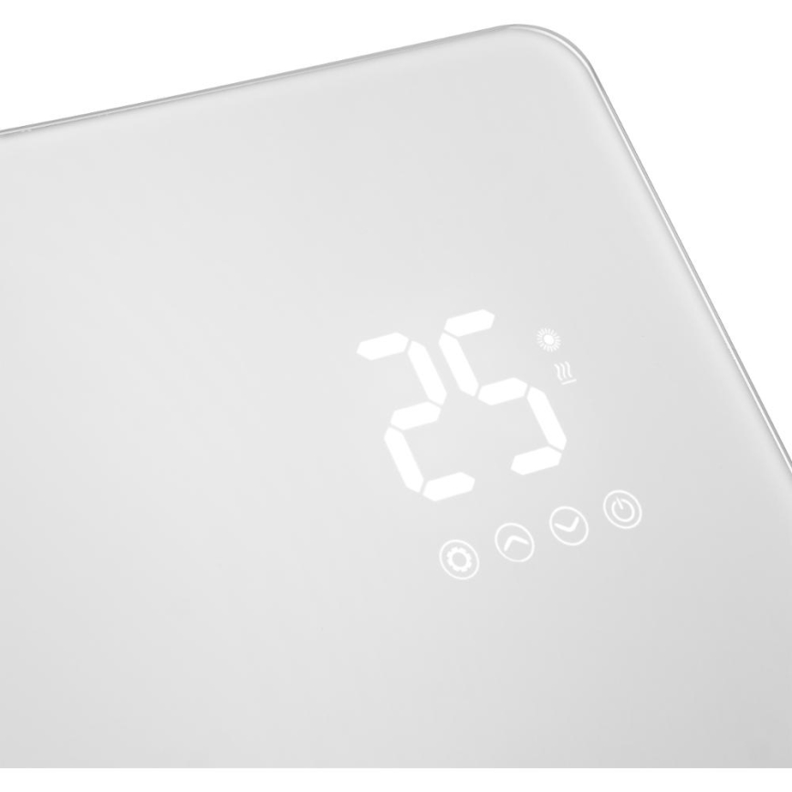 Sencor - Chytrý elektrický přímotop/konvektor 1200/2400W/230V IP24 Wi-Fi bílá