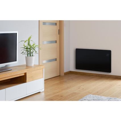 Sencor - Chytrý elektrický přímotop/konvektor 1200/2400W/230V IP24 Wi-Fi černá