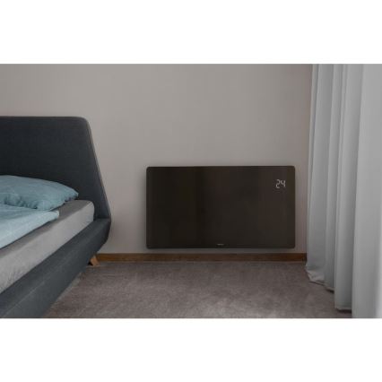 Sencor - Chytrý elektrický přímotop/konvektor 1200/2400W/230V IP24 Wi-Fi černá
