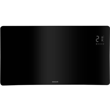 Sencor - Chytrý elektrický přímotop/konvektor 1200/2400W/230V IP24 Wi-Fi černá