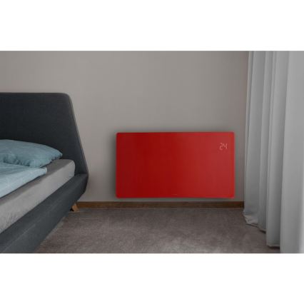 Sencor - Chytrý elektrický přímotop/konvektor 1200/2400W/230V IP24 Wi-Fi červená