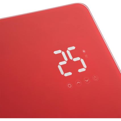 Sencor - Chytrý elektrický přímotop/konvektor 1200/2400W/230V IP24 Wi-Fi červená
