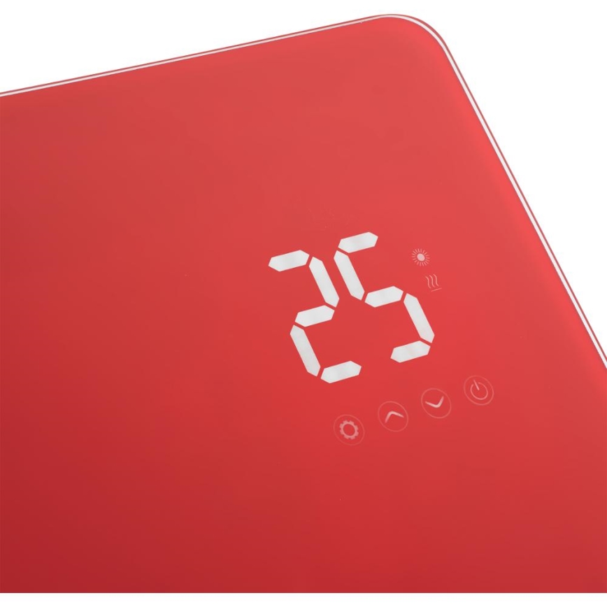 Sencor - Chytrý elektrický přímotop/konvektor 1200/2400W/230V IP24 Wi-Fi červená
