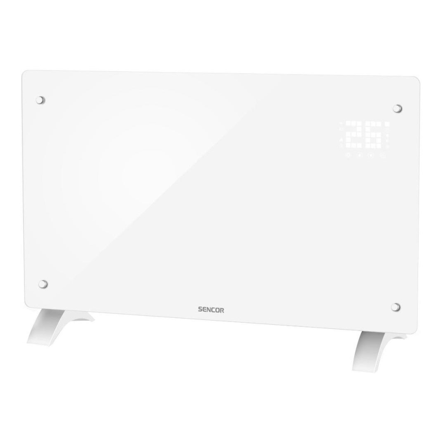 Sencor - Chytrý elektrický přímotop/konvektor 2000W/230V IP24 Wi-Fi bílá + dálkové ovládání