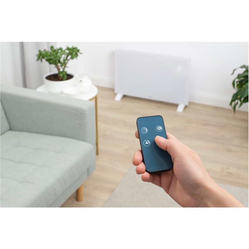 Sencor - Chytrý elektrický přímotop/konvektor 2000W/230V IP24 Wi-Fi bílá + dálkové ovládání