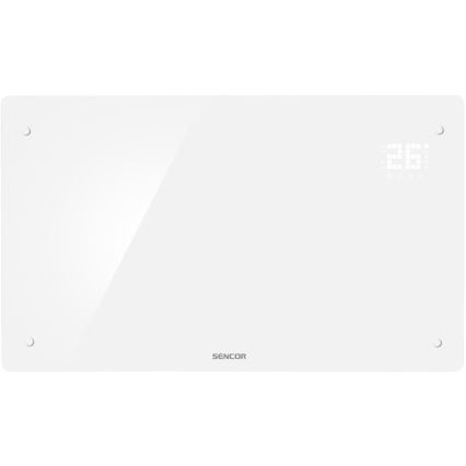 Sencor - Chytrý elektrický přímotop/konvektor 2000W/230V IP24 Wi-Fi bílá + dálkové ovládání