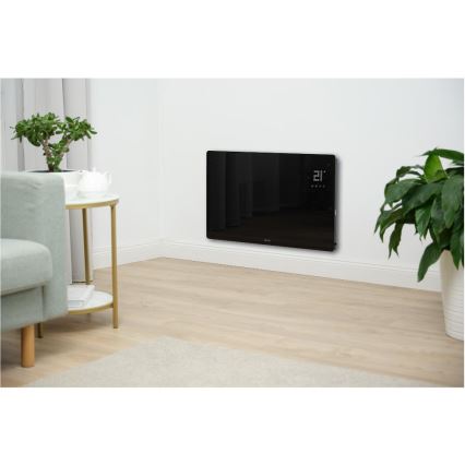 Sencor - Chytrý elektrický přímotop/konvektor 2000W/230V IP24 Wi-Fi černá + dálkové ovládání