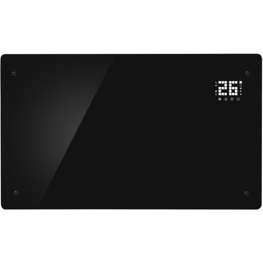 Sencor - Chytrý elektrický přímotop/konvektor 2000W/230V IP24 Wi-Fi černá + dálkové ovládání