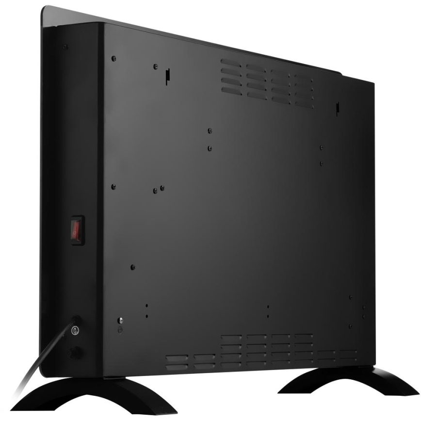 Sencor - Chytrý elektrický přímotop/konvektor 2000W/230V IP24 Wi-Fi černá + dálkové ovládání
