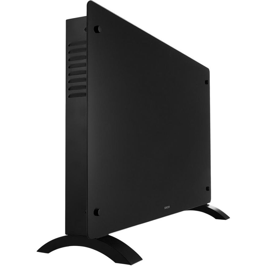 Sencor - Chytrý elektrický přímotop/konvektor 2000W/230V IP24 Wi-Fi černá + dálkové ovládání